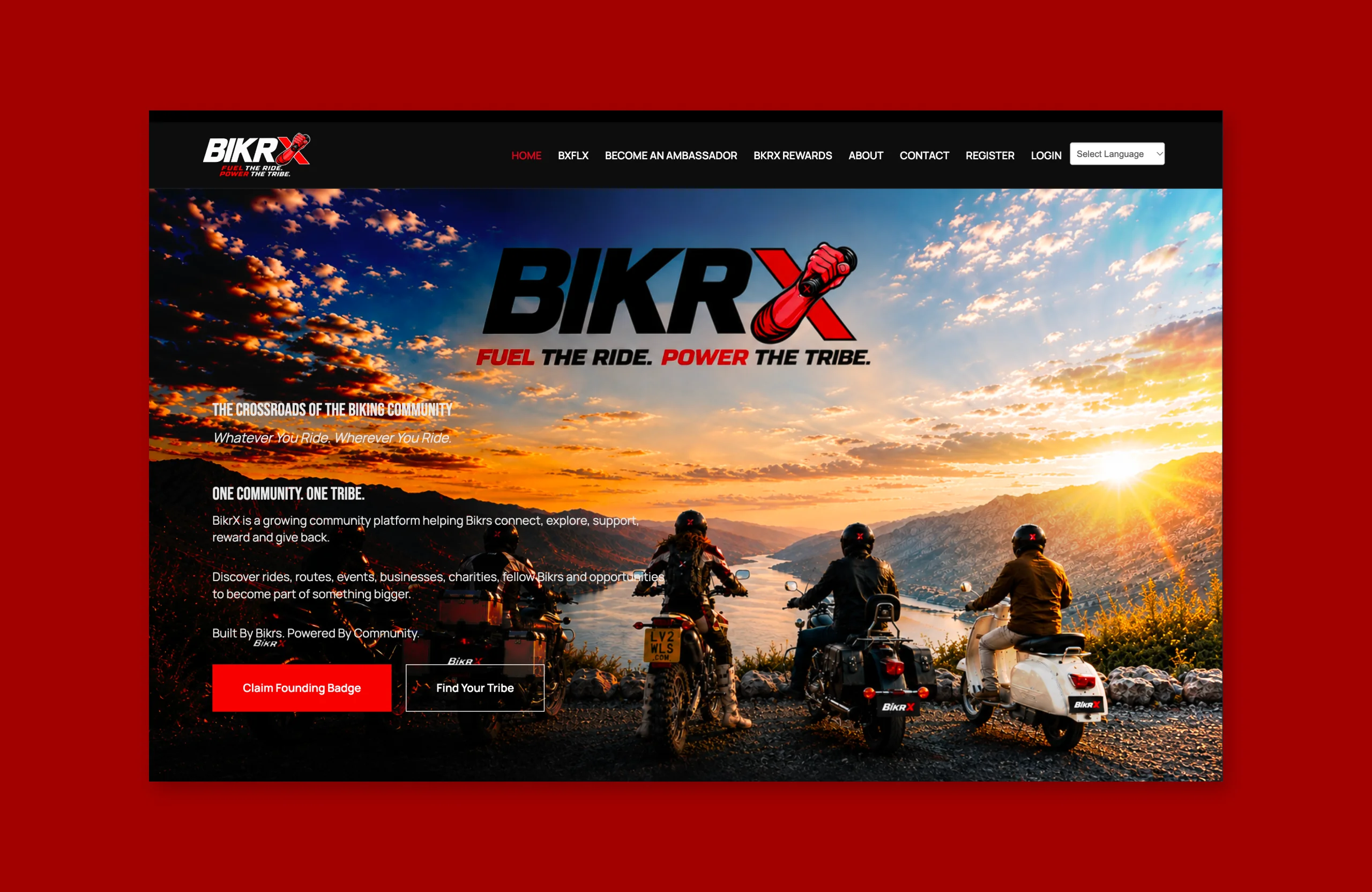 BIKRX community platform, a custom WordPress build with registration and image submissions